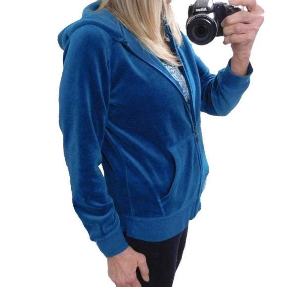 MADE FOR LIFE SEA BLUE GREEN CTTN MIX FULL ZIP JKT - Picture 6 of 7